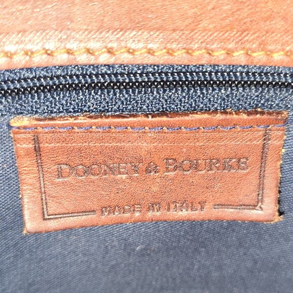 Dooney & Bourke Smooth Italian Brown Vachetta Leather Backpack MADE IN ITALY - Picture 13 of 16